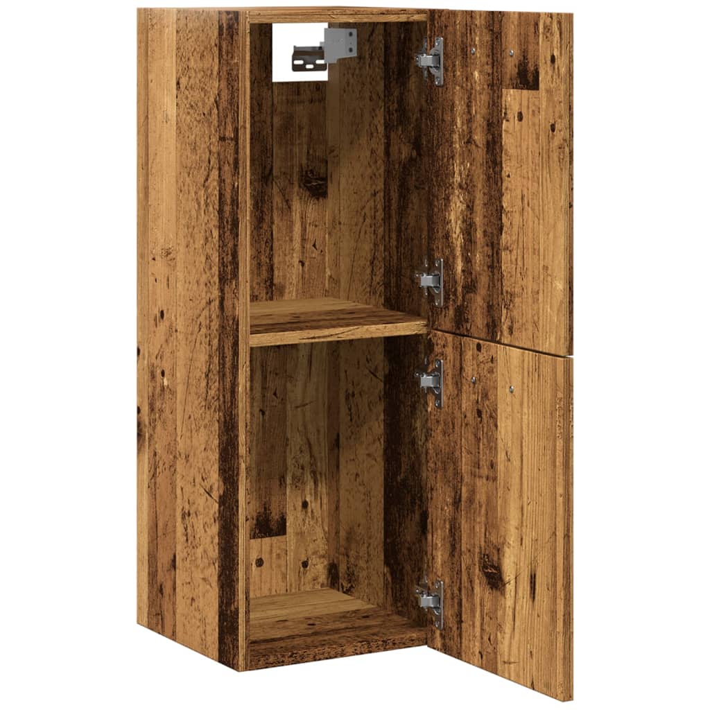 Koupelnová Závěsná Skříňka Old Wood 30 X 30 X 80 Cm Kompozit