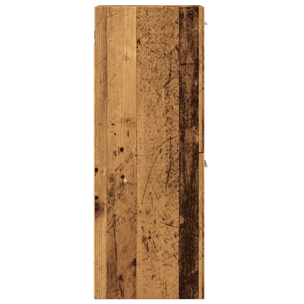 Koupelnová Závěsná Skříňka Old Wood 30 X 30 X 80 Cm Kompozit