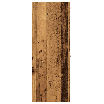 Koupelnová Závěsná Skříňka Old Wood 30 X 30 X 80 Cm Kompozit