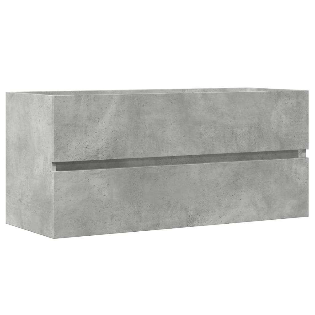 Skříňka Pod Umyvadlo Betonově Šedá 100X38,5X45 Cm Dřevotříska
