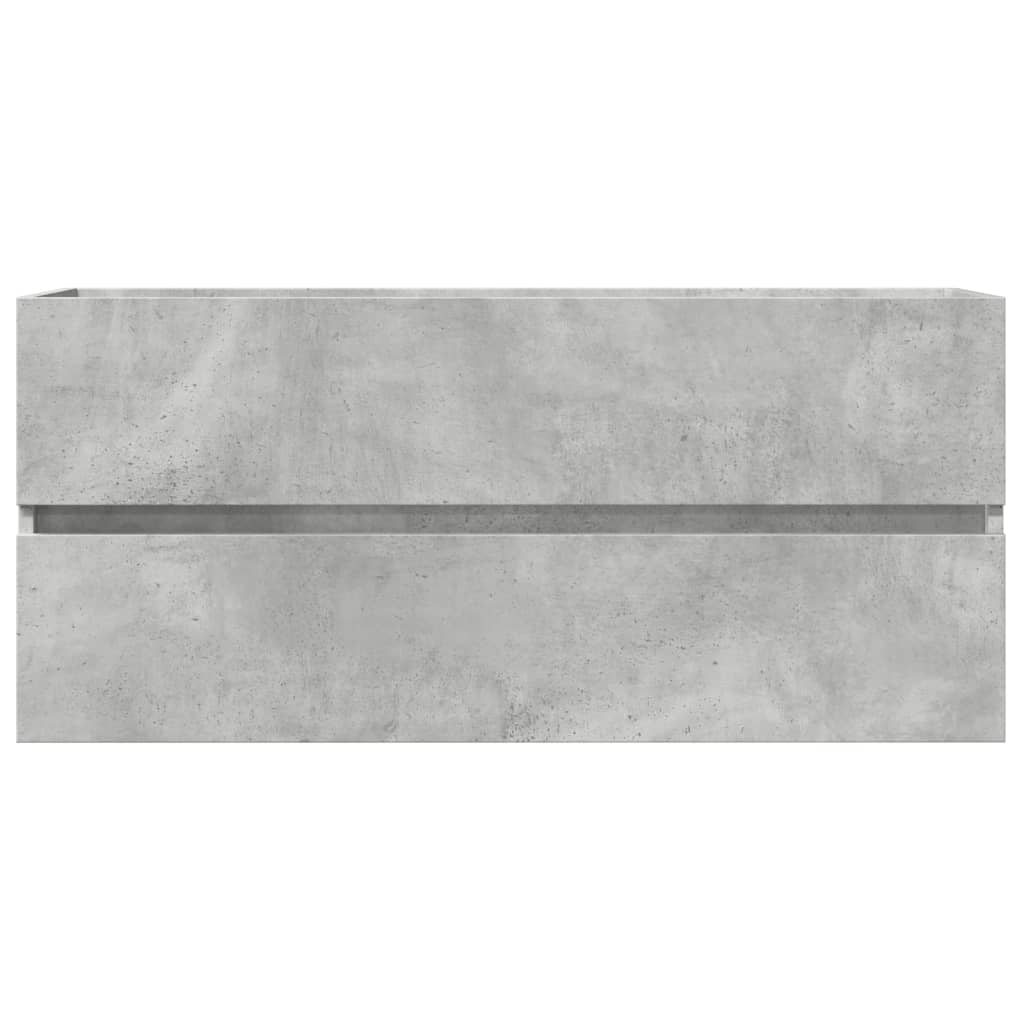 Skříňka Pod Umyvadlo Betonově Šedá 100X38,5X45 Cm Dřevotříska