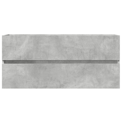 Skříňka Pod Umyvadlo Betonově Šedá 100X38,5X45 Cm Dřevotříska