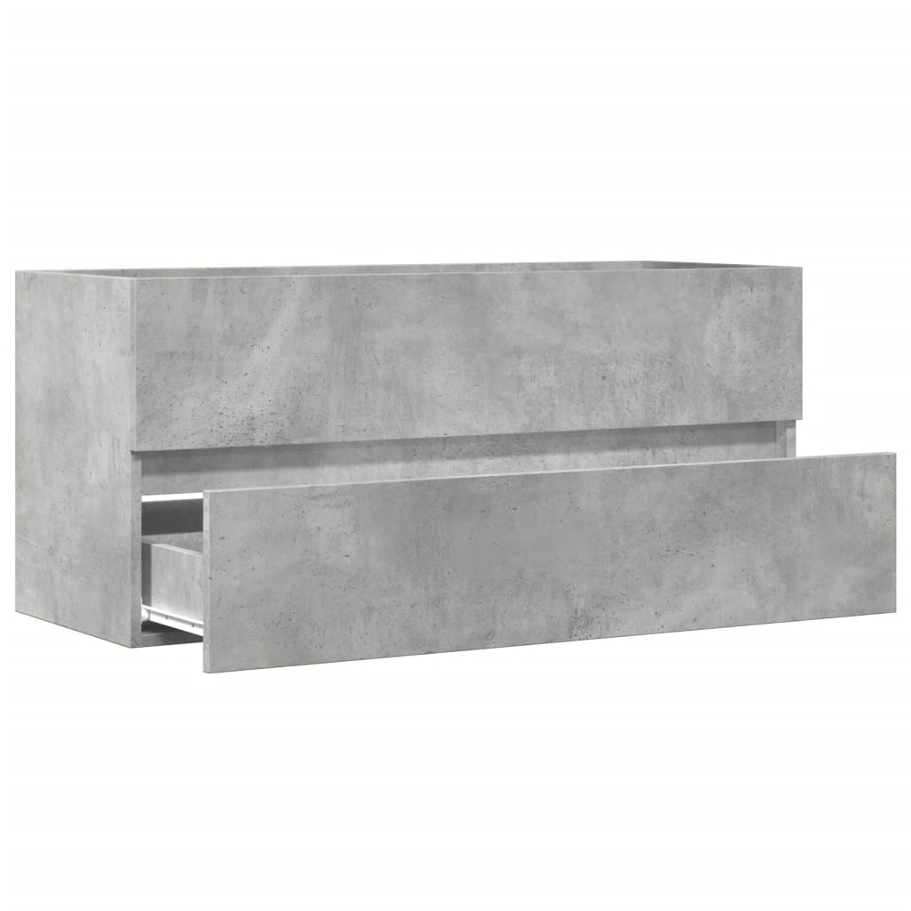 Skříňka Pod Umyvadlo Betonově Šedá 100X38,5X45 Cm Dřevotříska