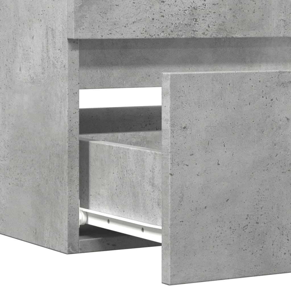 Skříňka Pod Umyvadlo Betonově Šedá 100X38,5X45 Cm Dřevotříska