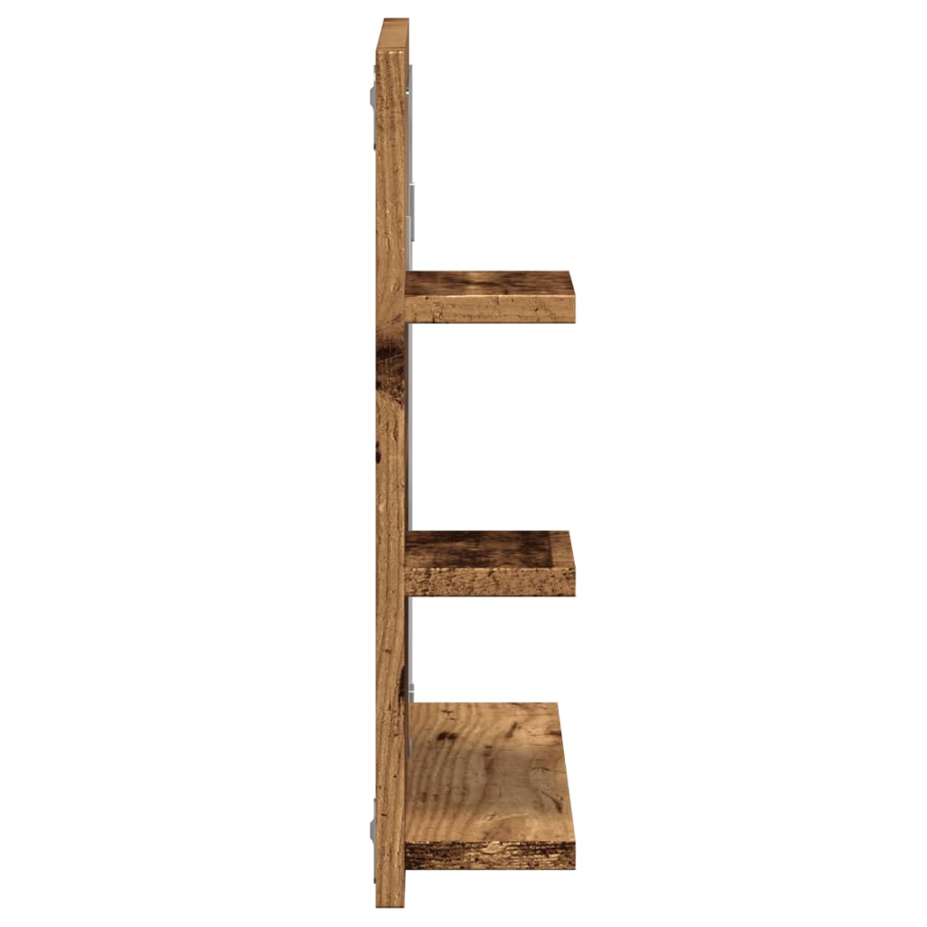 Koupelnová Skříňka Se Zrcadlem Old Wood 60 X 10,5 X 45 Cm