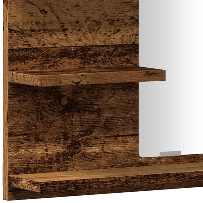 Koupelnová Skříňka Se Zrcadlem Old Wood 60 X 10,5 X 45 Cm