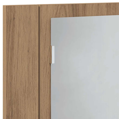 Zrcadlová Skříňka Led 40X12X45 Cm Kompozitní Dřevo