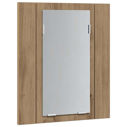 Zrcadlová Skříňka Led 40X12X45 Cm Kompozitní Dřevo