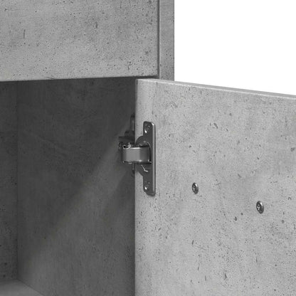 Koupelnová Skříňka Betonově Šedá 60 X 33 X 80 Cm Dřevotříska