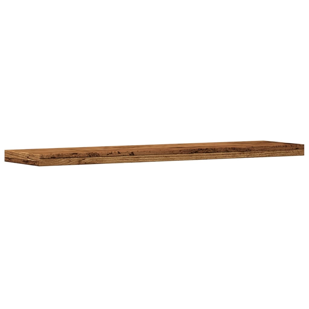 Nástěnné Police 4 Ks Old Wood 40 X 10 X 1,5 Cm Kompozitní Dřevo Staré Dřevo