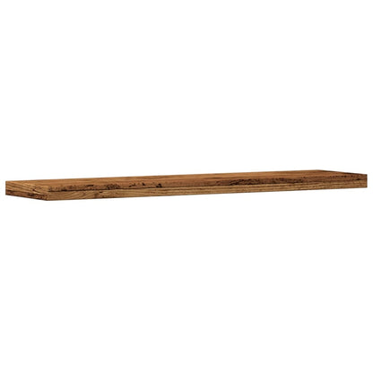 Nástěnné Police 4 Ks Old Wood 40 X 10 X 1,5 Cm Kompozitní Dřevo Staré Dřevo