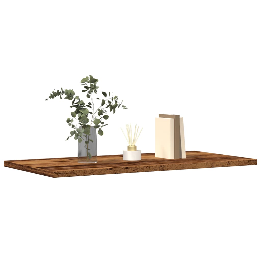 Nástěnné Police 4 Ks Old Wood 40 X 10 X 1,5 Cm Kompozitní Dřevo Staré Dřevo