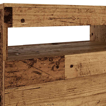 Tv Stolek S Led Old Wood 120 X 35 X 40 Cm Kompozitní Dřevo