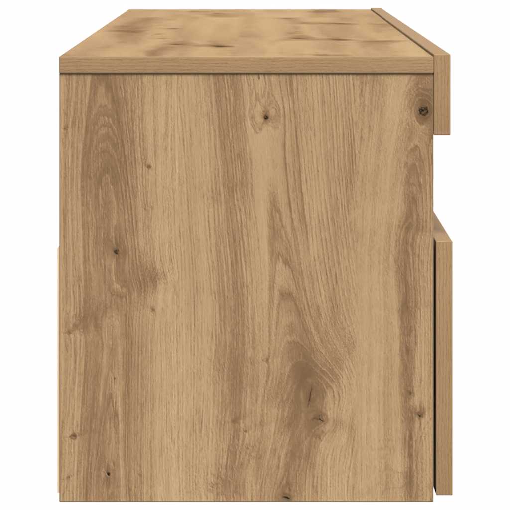 Tv Stolek S Led Dub Artisan 120 X 35 X 40 Cm Kompozitní Dřevo