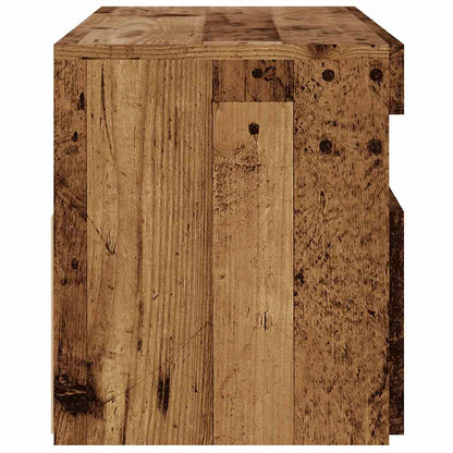 Tv Stolek S Led Old Wood 90 X 35 X 40 Cm Kompozitní Dřevo