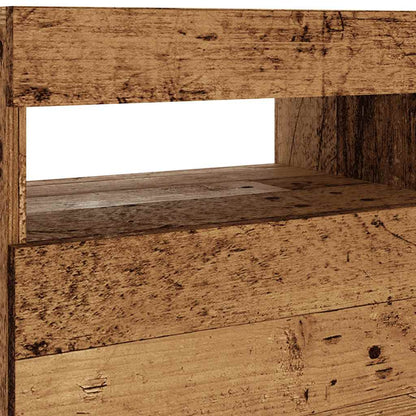 Tv Stolek S Led Old Wood 90 X 35 X 40 Cm Kompozitní Dřevo