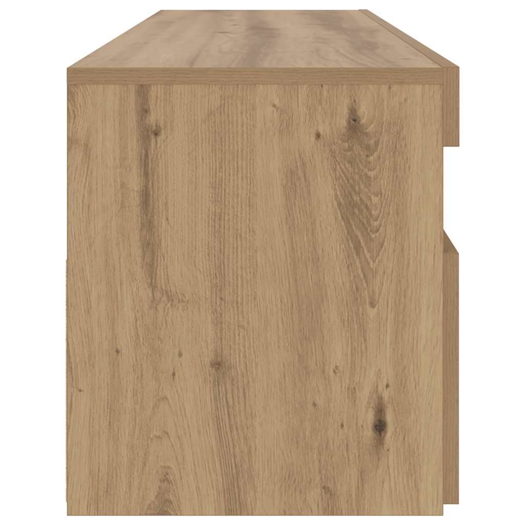 Tv Stolek S Led Dub Artisan 90 X 35 X 40 Cm Kompozitní Dřevo