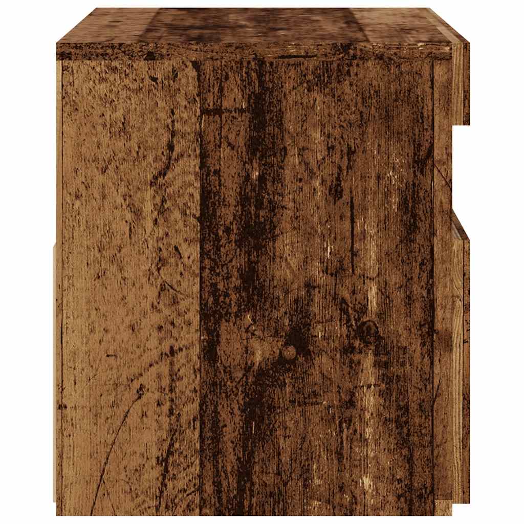 Tv Stolek S Led Old Wood 60 X 35 X 40 Cm Kompozitní Dřevo