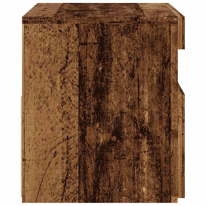 Tv Stolek S Led Old Wood 60 X 35 X 40 Cm Kompozitní Dřevo