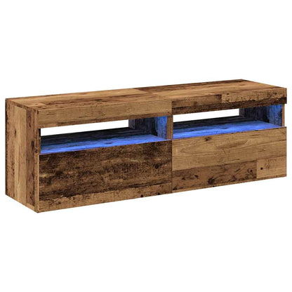 Tv Stolky S Led 2 Ks Old Wood Kompozitní Dřevo