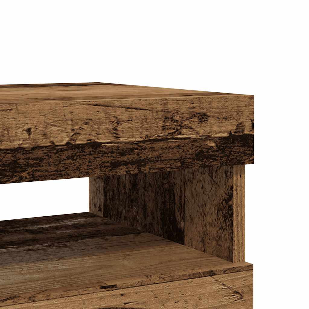 Tv Stolky S Led 2 Ks Old Wood Kompozitní Dřevo