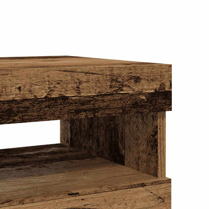 Tv Stolky S Led 2 Ks Old Wood Kompozitní Dřevo