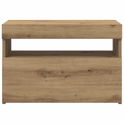 Tv Stolek S Led Dub Artisan 60 X 35 X 40 Cm Kompozitní Dřevo