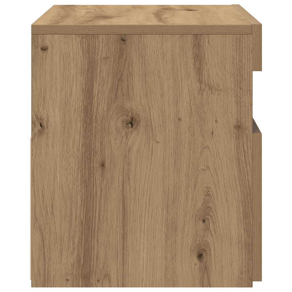 Tv Stolek S Led Dub Artisan 60 X 35 X 40 Cm Kompozitní Dřevo