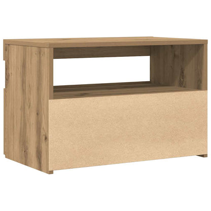 Tv Stolek S Led Dub Artisan 60 X 35 X 40 Cm Kompozitní Dřevo