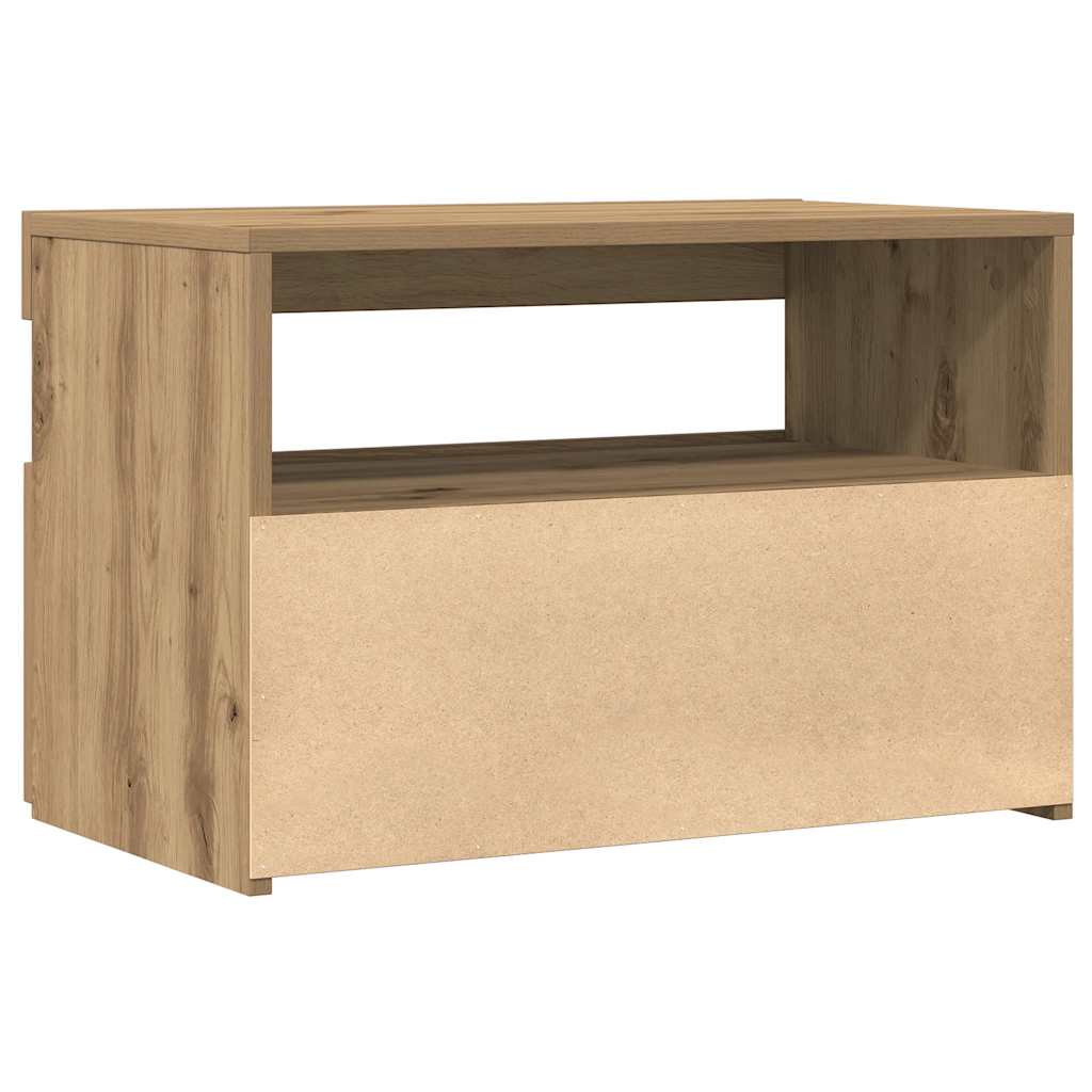 Tv Stolky S Led 2 Ks Dub Artisan Kompozitní Dřevo