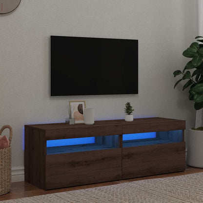 Tv Stolky S Led 2 Ks Dub Artisan Kompozitní Dřevo