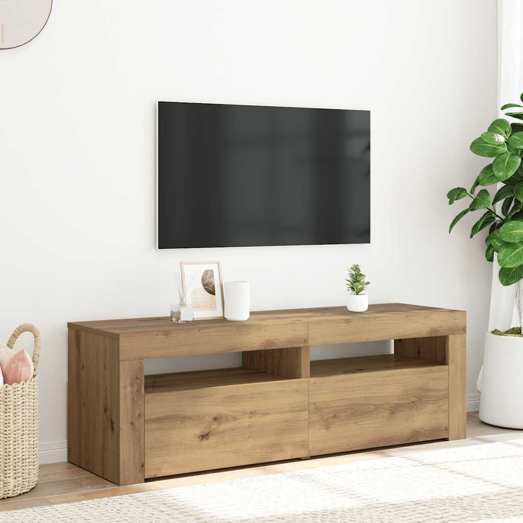 Tv Skříňka S Led Osvětlením 120 X 35 X 40 Cm