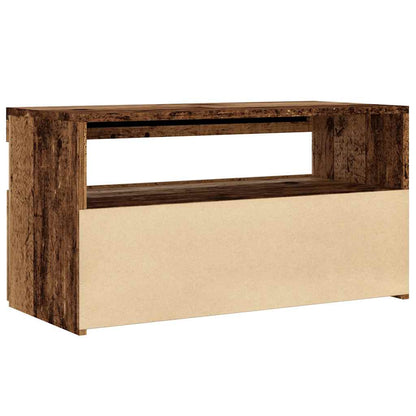 Tv Stolky S Led 2 Ks Old Wood Kompozitní Dřevo