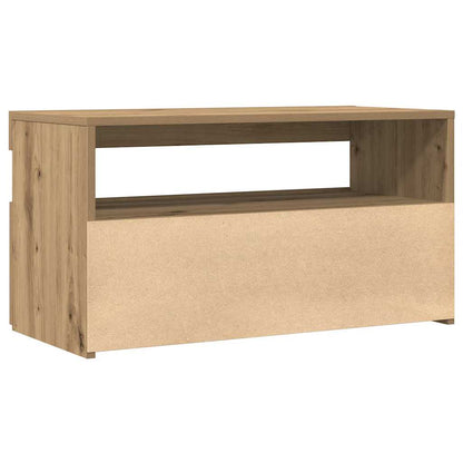 Tv Stolky S Led 2 Ks Dub Artisan Kompozitní Dřevo