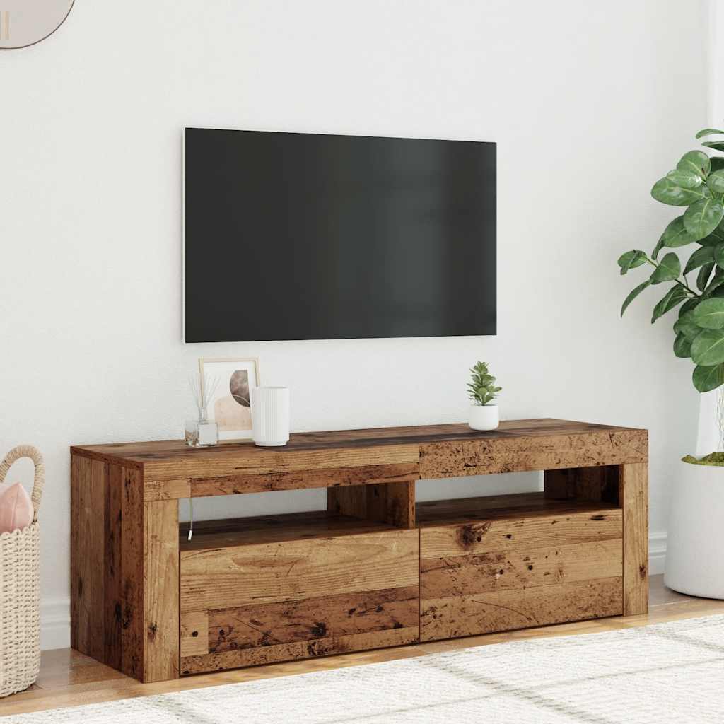 Tv Skříňka S Led Osvětlením 120 X 35 X 40 Cm