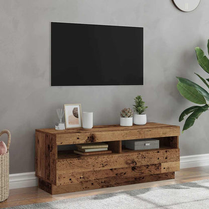 Tv Skříňka S Led Osvětlením 100 X 35 X 40 Cm