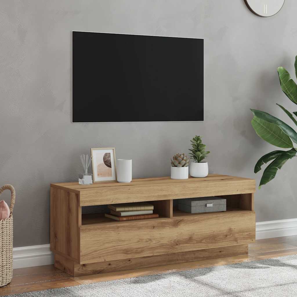 Tv Skříňka S Led Osvětlením 100 X 35 X 40 Cm