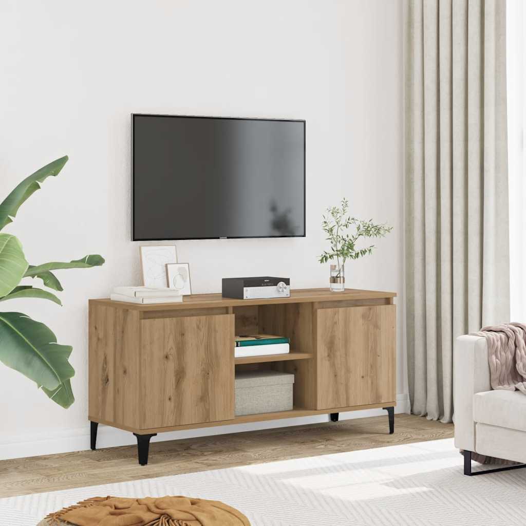 Tv Skříňka Dub Artisan 102 X 35 X 50 Cm Kompozitní Dřevo