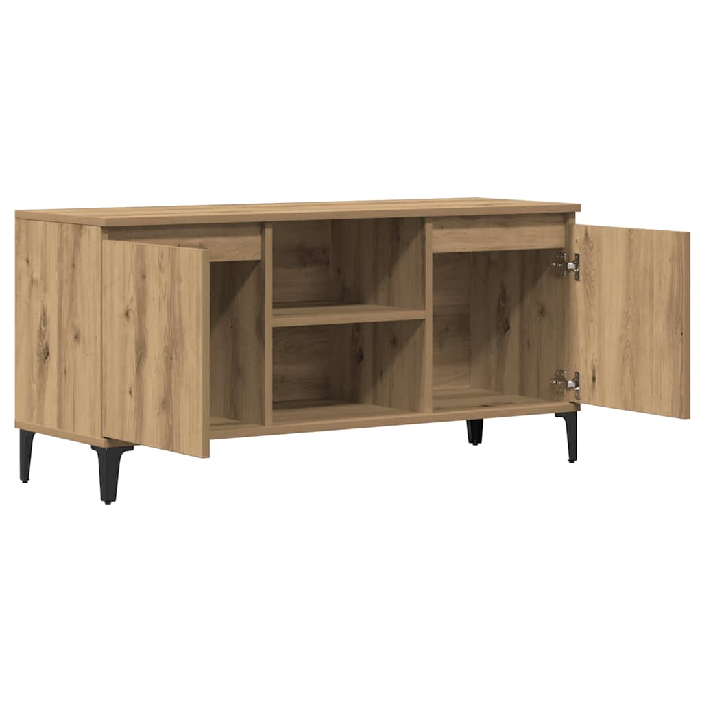 Tv Skříňka Dub Artisan 102 X 35 X 50 Cm Kompozitní Dřevo
