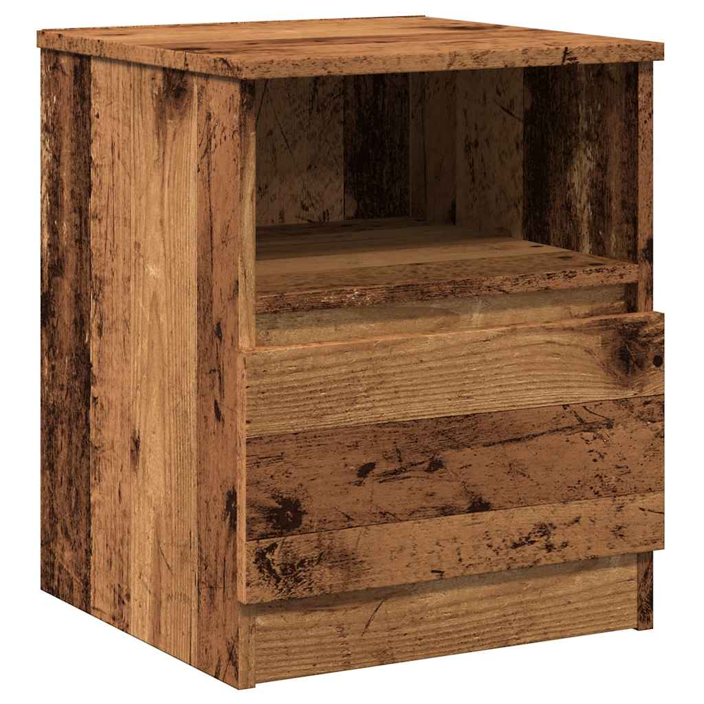 Noční Stolek Old Wood 40 X 40 X 50 Cm Kompozitní Dřevo
