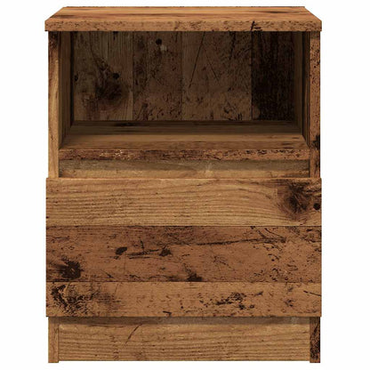 Noční Stolek Old Wood 40 X 40 X 50 Cm Kompozitní Dřevo