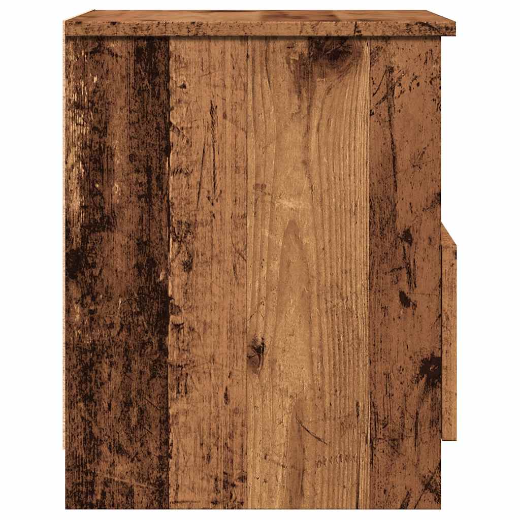 Noční Stolek Old Wood 40 X 40 X 50 Cm Kompozitní Dřevo