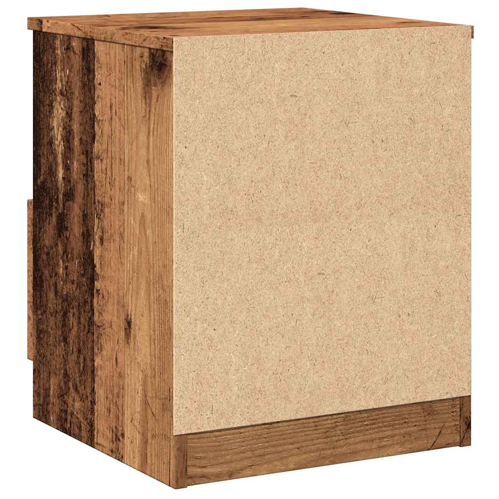 Noční Stolek Old Wood 40 X 40 X 50 Cm Kompozitní Dřevo