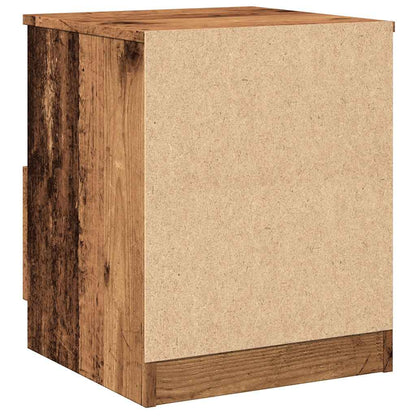 Noční Stolek Old Wood 40 X 40 X 50 Cm Kompozitní Dřevo