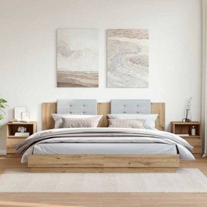 Noční Stolek Old Wood 40 X 40 X 50 Cm Kompozitní Dřevo