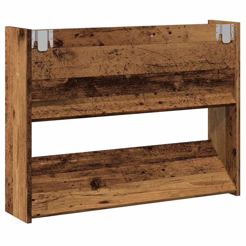 Nástěnný Botník Old Wood 80 X 18 X Kompozitní Dřevo Staré Dřevo