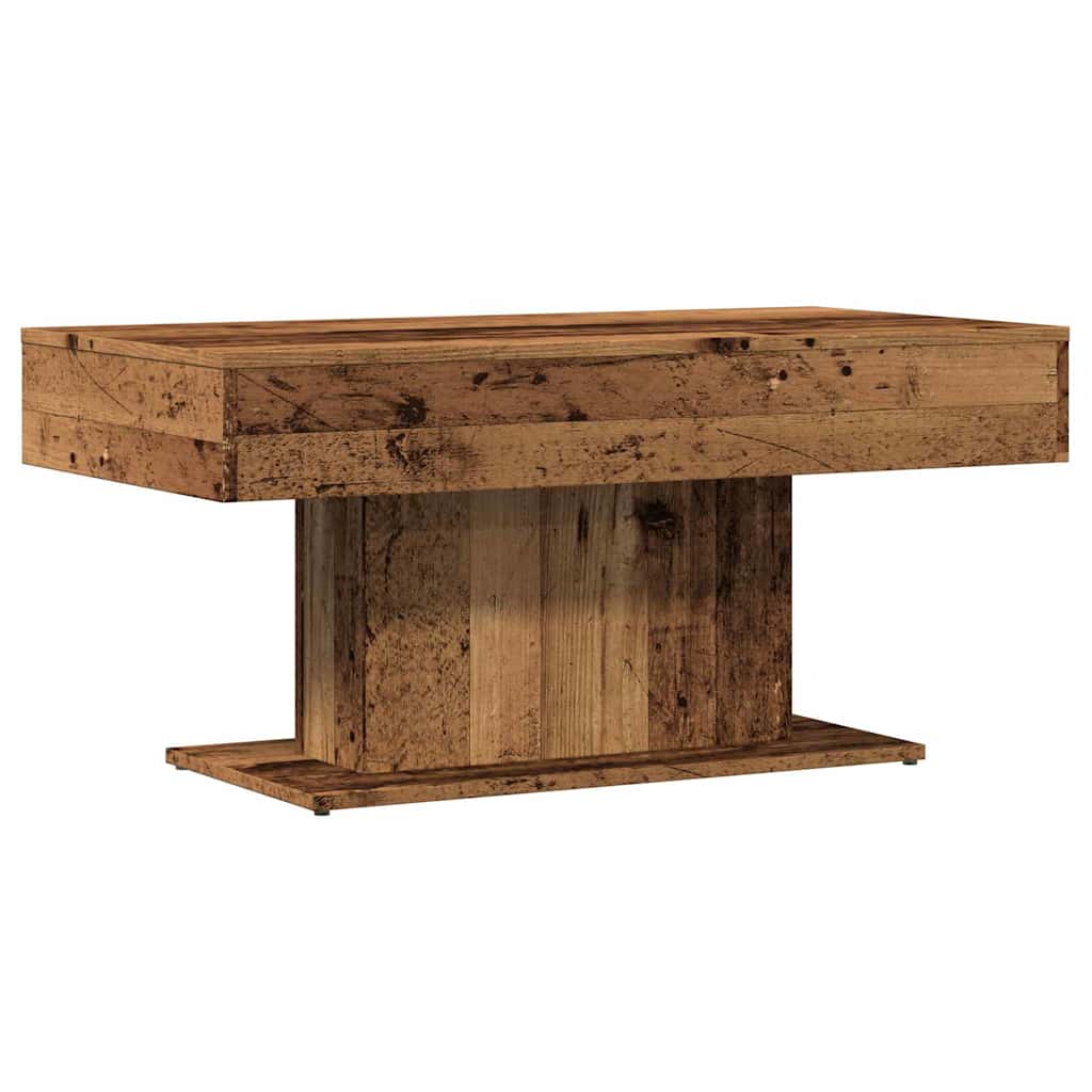 Konferenční Stolek Staré Dřevo 96 X 50 X 45 Cm, Umělé Dřevo
