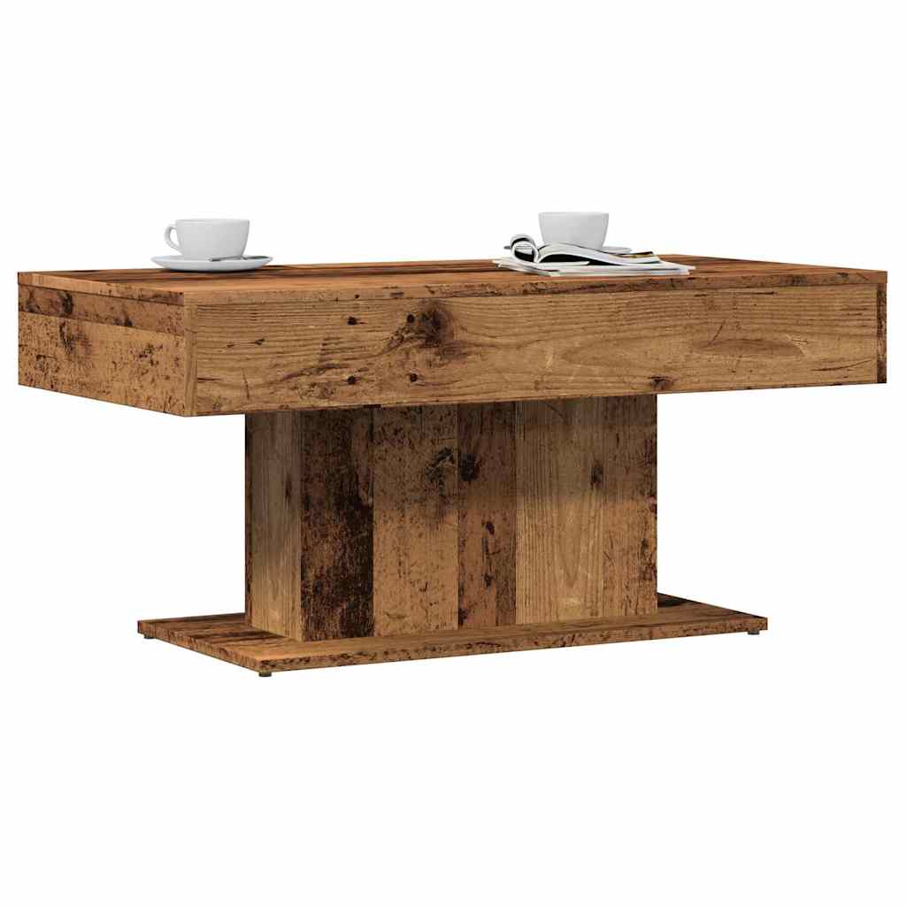 Konferenční Stolek Staré Dřevo 96 X 50 X 45 Cm, Umělé Dřevo