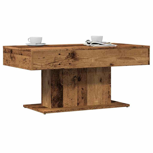Konferenční Stolek Staré Dřevo 96 X 50 X 45 Cm, Umělé Dřevo