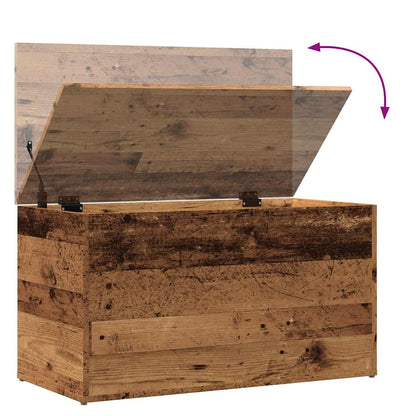 Úložná Truhla Old Wood 84 X 42 X 46 Cm Kompozitní Dřevo